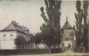 carte postale ancienne de La ferme de Monranfayt à dour en belgique