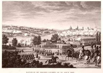 La bataille de Dresde en 1813