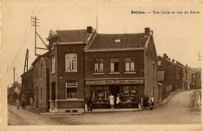 La rue Louis de Bellaire sur une carte postale ancienne