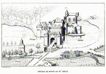le château de boussu au XIe siècle