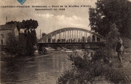 Le pont de l'Aisne de Château-Porcien reconstruit en 1923