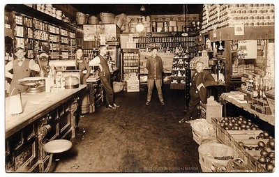 un magasin à Charleroi en Pennsylvanie vers 1909