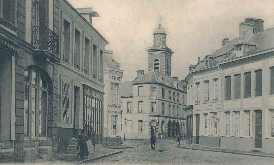 L'ancien corps de garde de Condé-sur-L'Escaut sur une carte postale ancienne