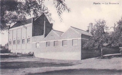 carte postale ancienne de la brasserie de Pipaix en belgique
