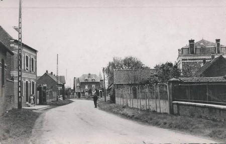 La quartier du Riez d'Epehy sur une carte postale ancienne