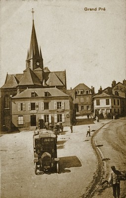 La place de Grandpré après la Première Guerre Mondiale