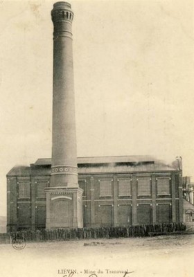 la fosse n°6 des mines de Liévin sur une carte postale ancienne