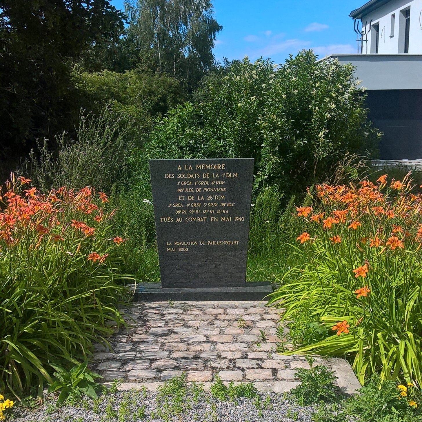Le monument aux morts de la Seconde Guerre Mondiale à Paillencourt