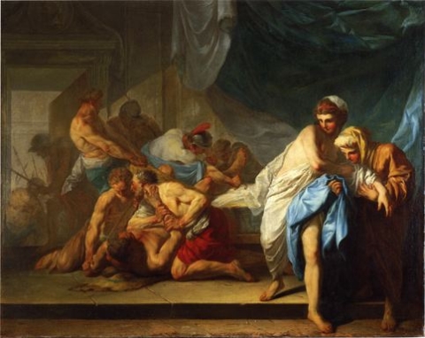 Samson et Dalida peints par Jean-François AMAND