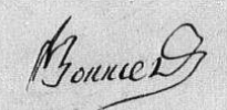 signature de Jean Baptiste BONNIER