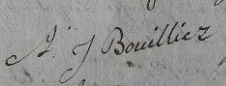 signature de Augustin Joseph BOUILLIEZ