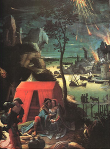 Lot et ses filles peints par un artiste anonyme entre 1520 et 1530